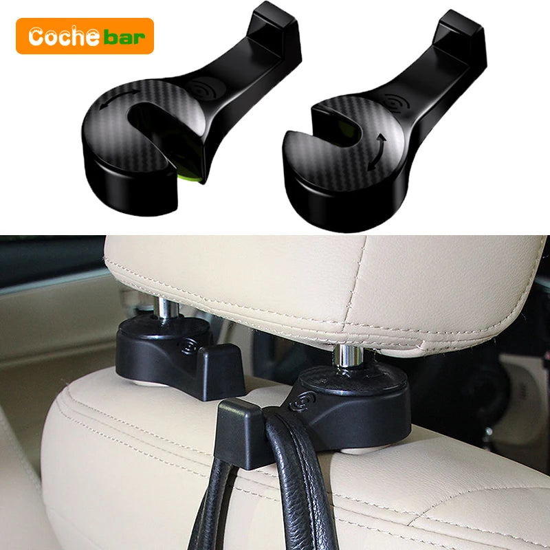 Car Seat Back Headrest Hook Hidden Mount Hanging Hooks