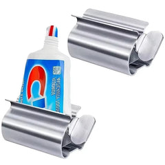 Stainless Steel Wringer Roller Rotate Dispenser for Ointments Cosmetics Bathroom close-up view