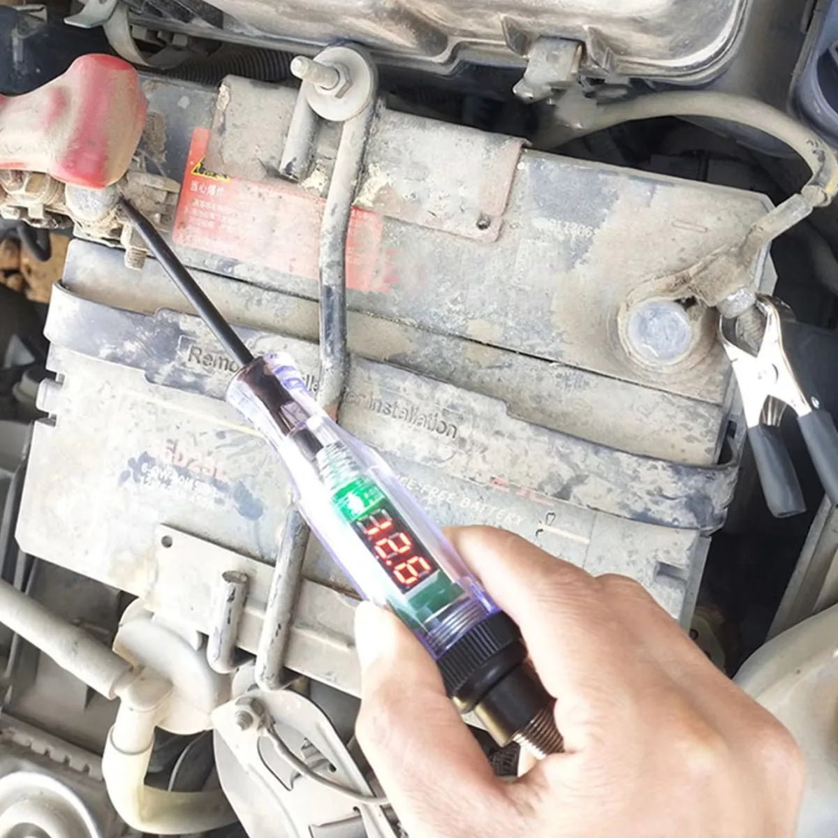 Car Voltage Circuit Tester Pen 6V 12V 24V close-up view