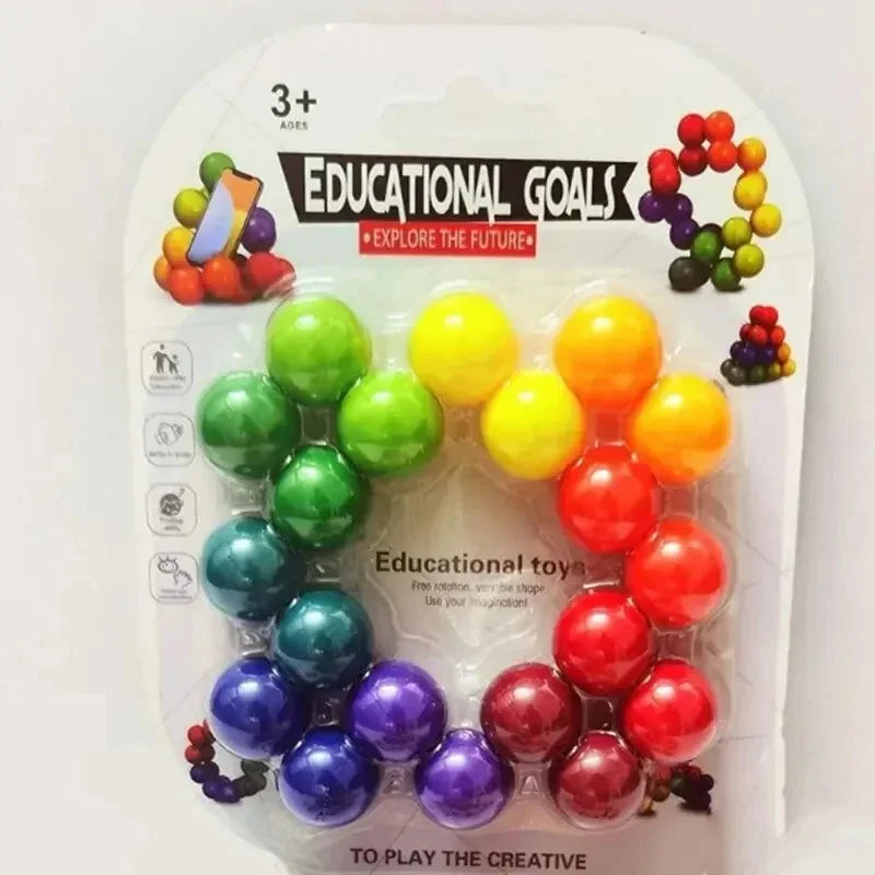 3D Rotating Sensory Fidget Toy | Stress Relief & Educational Color Ball Game alternate view