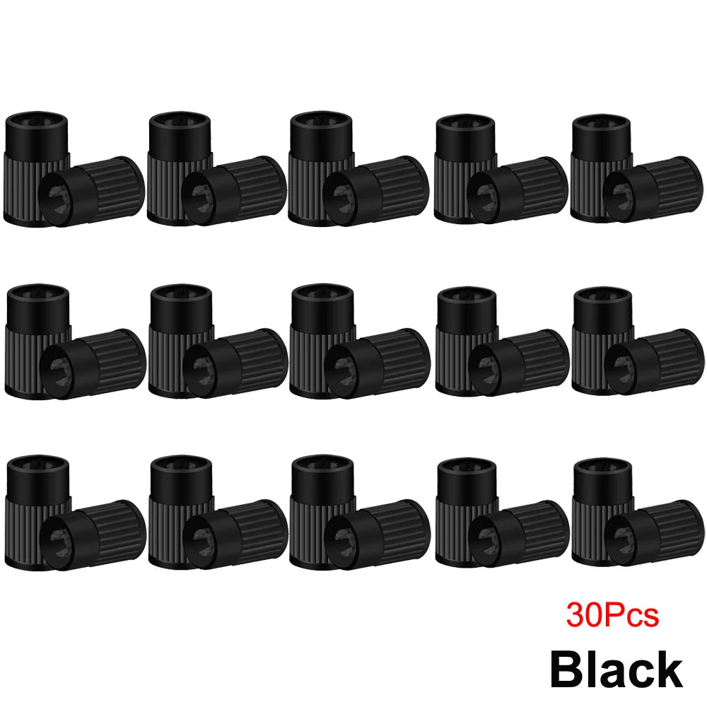 Plastic Tire Valve Caps Built-in Valve Core Remover Tool Universal Stem Covers for Ca lifestyle view