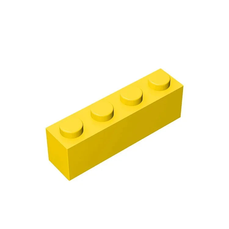 Gobricks GDS-534 Brick 1 x 4 without Bottom Tubes | Compatible Building Block Set lifestyle view