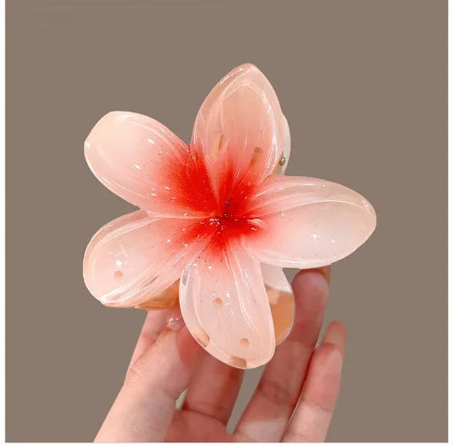 Bohemian Flower Hair Claw Clip For Women Sweet Floral Hair Claws Crab Clamp Barrettes lifestyle view
