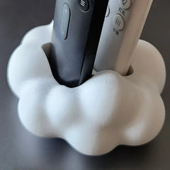 Cute 3D Cloud-Shaped Remote Control Holder - Desktop Home Storage Organizer Stand for TV detail view
