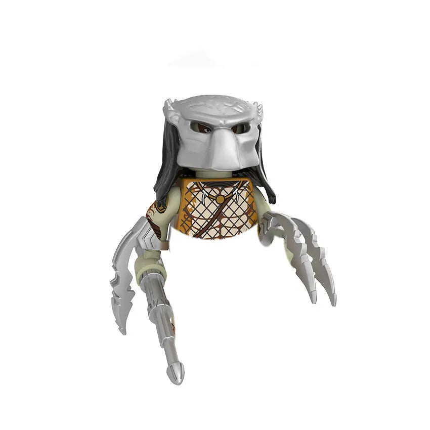 Alien Robot Monster Building Blocks | Creative Horror Movie Building Toy Set lifestyle view