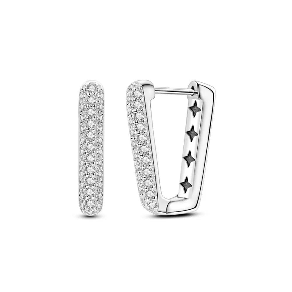2026 925 Sterling Silver Round Elephant Cherry Sparkling Lnlaid Earrings Suitable for Wo detail view