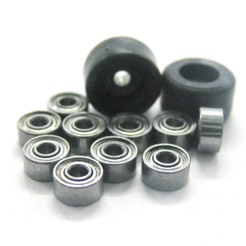 4Pcs/Set Urethane CNC Bearing Fingerboard Wheels | Professional PU + Metal lifestyle view