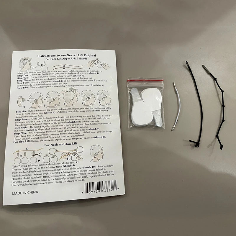 Instant Invisible Face Tapes | V Shape Skin Lifting Patches close-up view