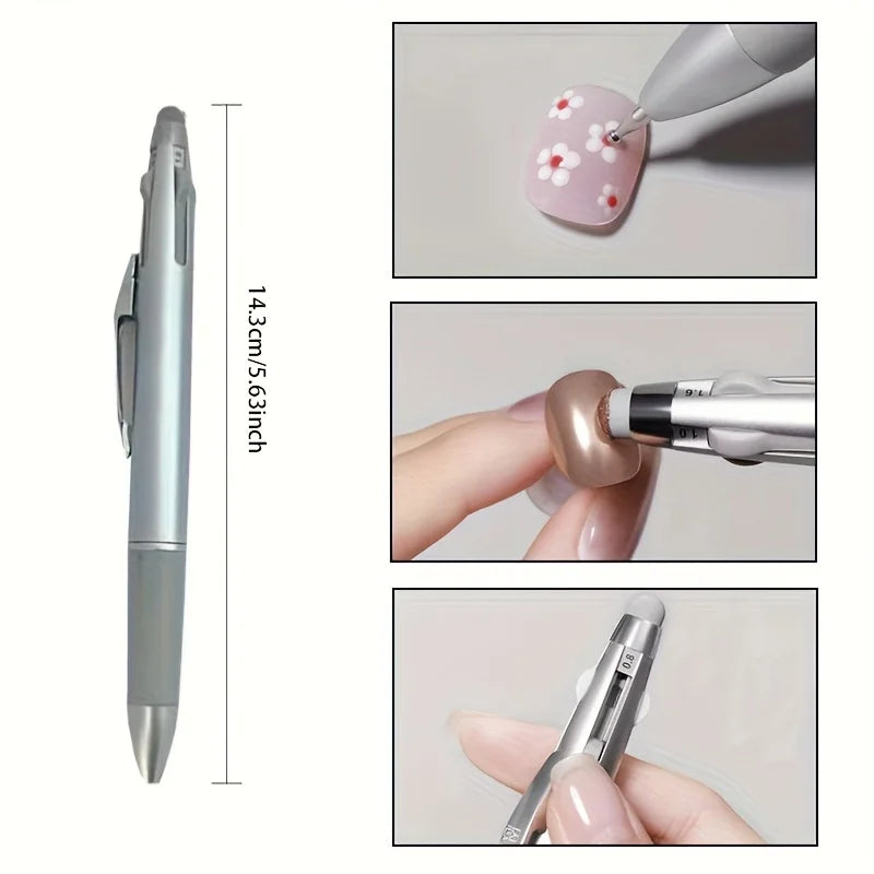 Nail Dotting Pen Nail Art Dotting Tools in Ballpoint Pen Design Nail Art Tip Dot Pain alternate view