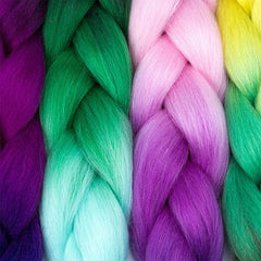 24Inch Synthetic Long Straight Yaki Braids Hair Jumbo Braid Hair Extension Pre Stretch close-up view