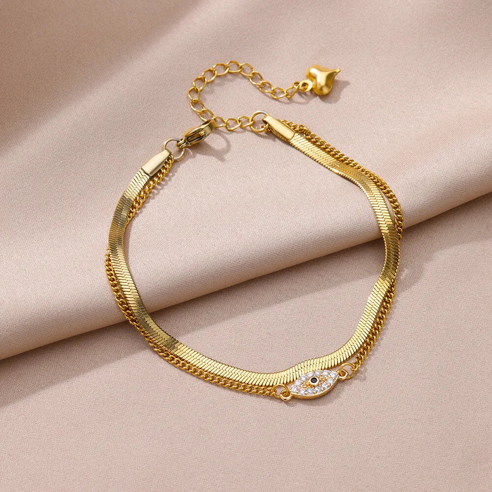 Anklets for Women Summer Beach Accessories Stainless Steel Imitation Pearl Chain Ankl alternate view