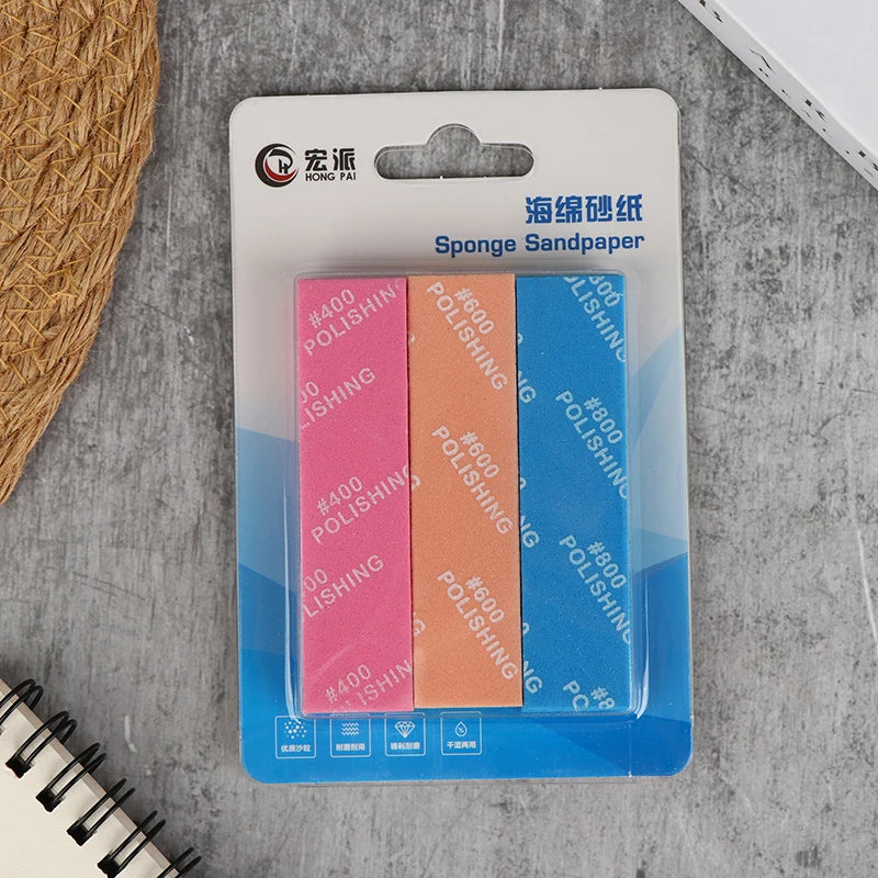 9pcs Semi-rigid Sanding Sticks | Model Making Tool Set for Plastic Polishing and Hobb lifestyle view