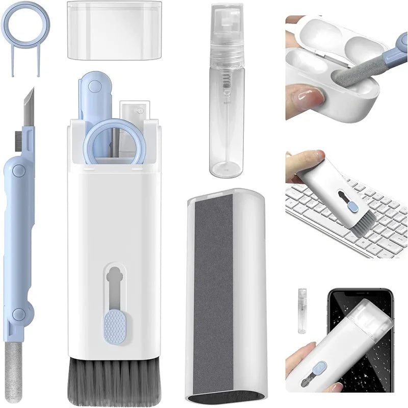 7-in-1 Computer Keyboard Cleaner Brush Kit Earphone Cleaning Pen