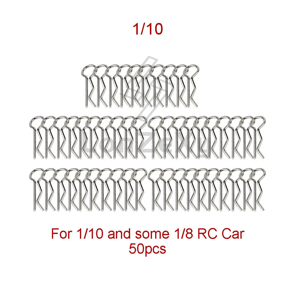 RC Car Body Shell Clip and Pin 304 Stainless Steel R Type detail view