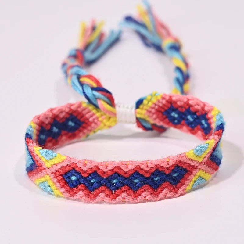 Rope Weave Bohemia Friendship Bracelet | Handmade Summer Beach Style Jewelry close-up view
