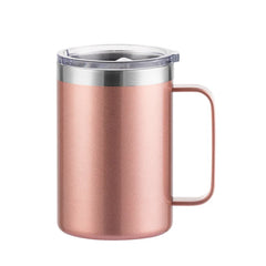 New Double Wall Stainless Steel Coffee Mug 12oz 16oz Tea Cup 350ml 450ml Insulated The close-up view