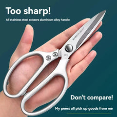 Stainless Steel Kitchen Scissors for Cutting Chicken Bones | Heavy Duty Poultry Shears