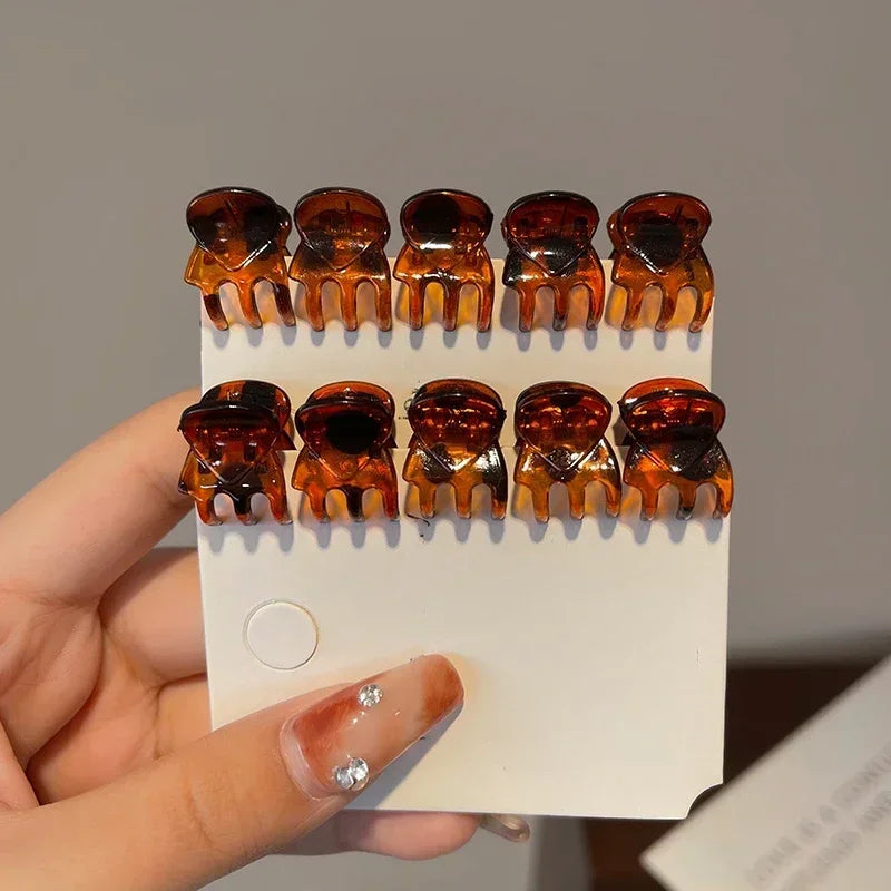 10-100pcs Small Hair Claw Clips for Women Girls Korean Mini Black Transparent Plastic Clips Hairpin Kid Hair Styling Accessories