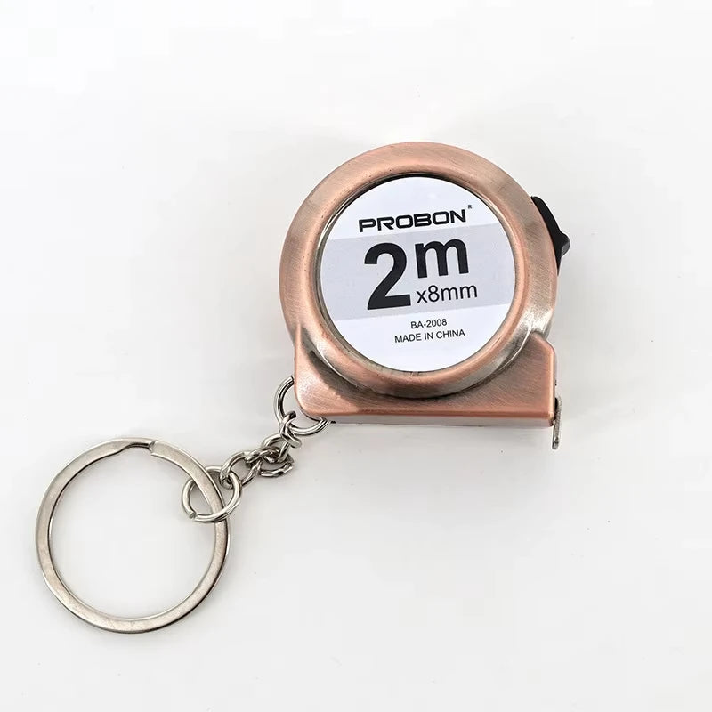 Portable Mini Tape Measure Retractable 2m | Keychain Sewing & Crafting Tool detail view