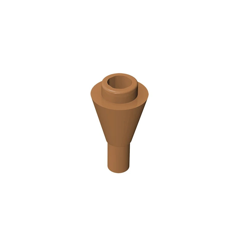 Gobricks GDS-1138 Cone 1 x 1 Inverted with Bar | Building Block for DIY Creations detail view
