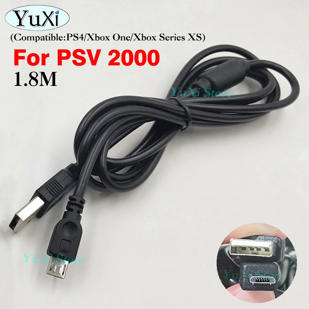 USB Charging Cable for PS Vita 1000 2000 and PSP 1000 2000 3000 | Multi-Device Data Sy close-up view