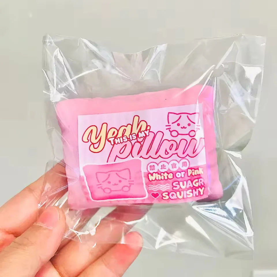 Squishy Simulated Cat Pillow Stress Relief Toy | Slow Rising Sensory Fidget detail view