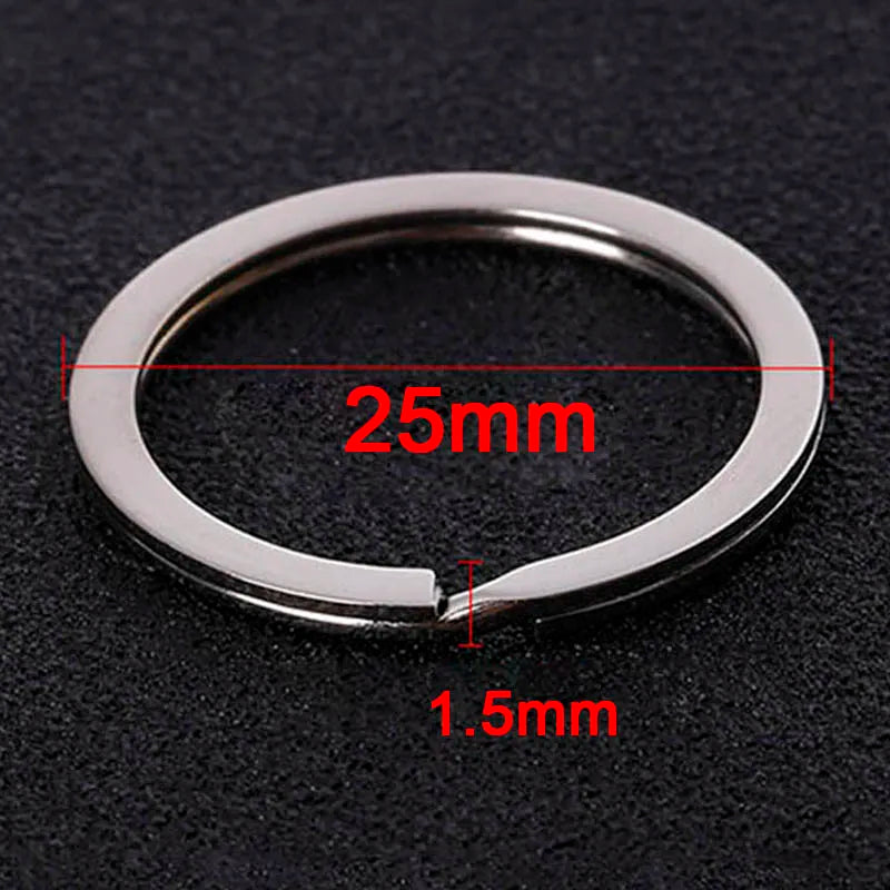 20pcs Metal Split Jump Rings Metal Hooks for DIY Keychain Pendant Making Accessory detail view