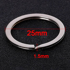 20pcs Metal Split Jump Rings Metal Hooks for DIY Keychain Pendant Making Accessory detail view