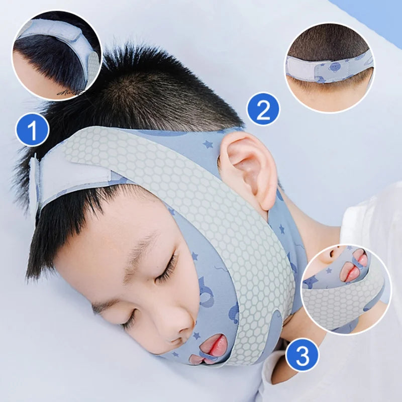 Anti Snoring Chin Strap | Mouth Breathing Corrector for Better Sleep close-up view