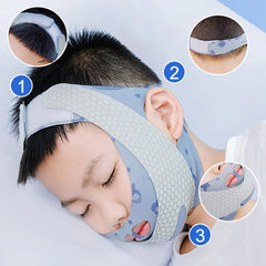 Anti Snoring Chin Strap | Mouth Breathing Corrector for Better Sleep close-up view