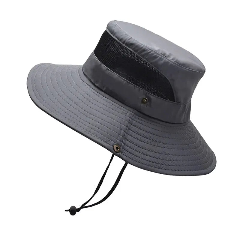 Summer Breathable Fisherman Hat | Unisex Outdoor Sun Hat additional angle