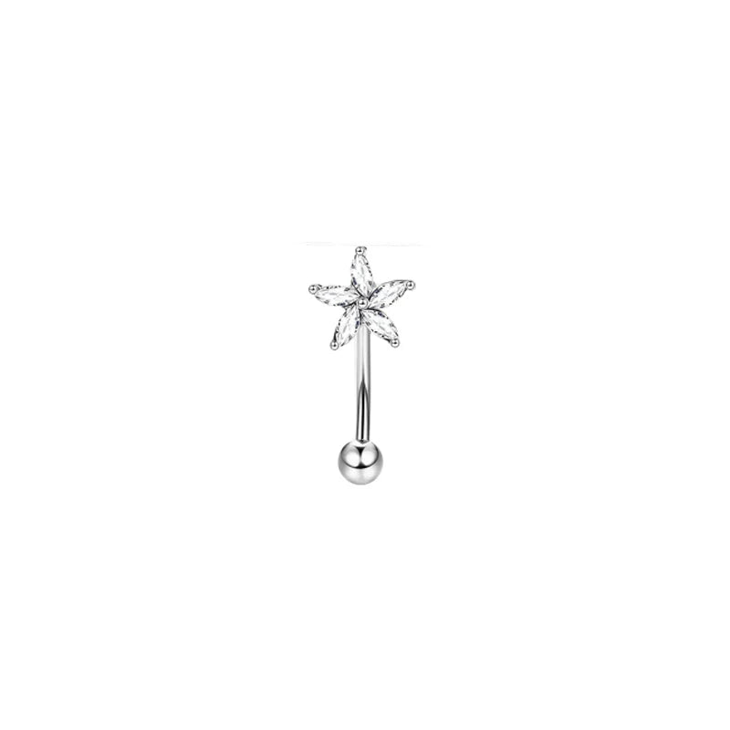 1/11Pcs 16G Eyebrow Rings for Women, Curved Barbell Belly Lip Rings Cartilage Daith Earr detail view