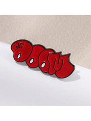 "Doom"" Graffiti Enamel Brooch Pin - Trendy Accessory for Clothes, Bags & Hats - Durable & Stylish Unisex Gift"
