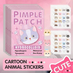 600 Pcs Cat Shaped Acne Patches | Hydrocolloid Pimple Stickers with Cute Design