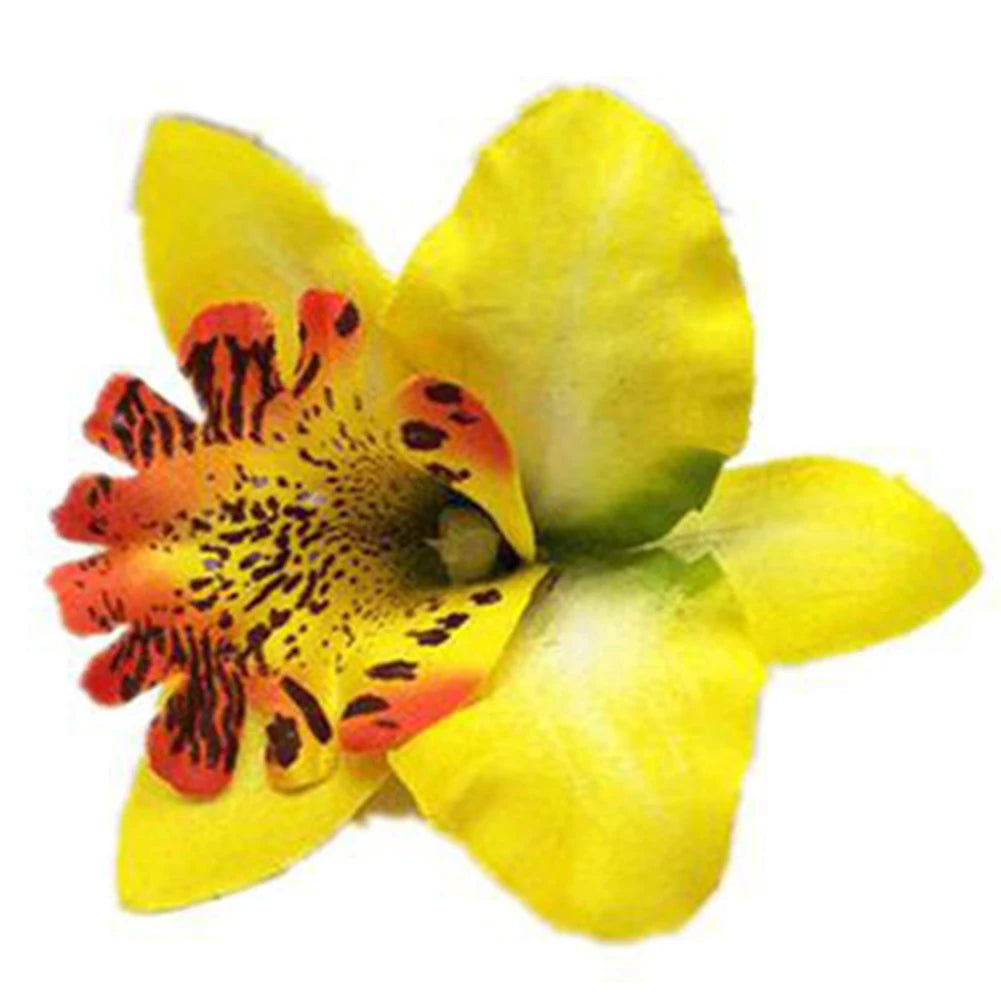 Hawaiian Thai Orchid Flowers Hair Clips Bride Flowers Hair Clips Girls Sweet Hairpins Be detail view