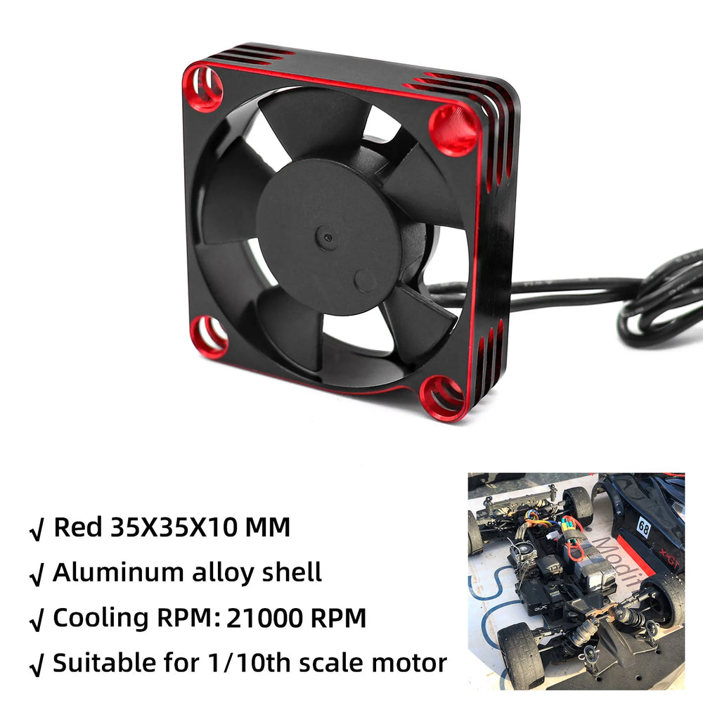 RC 25/30/35/40/50mm Fan 28000 RPM Heat Dissipation Cooling Fan for RC Crawler 1/10 1/8 1 detail view