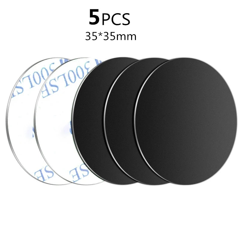 1pcs/3pcs/5pcs Metal Plate Sticker Disk Iron Sheet for Magnet Phone Holder for Magn additional angle