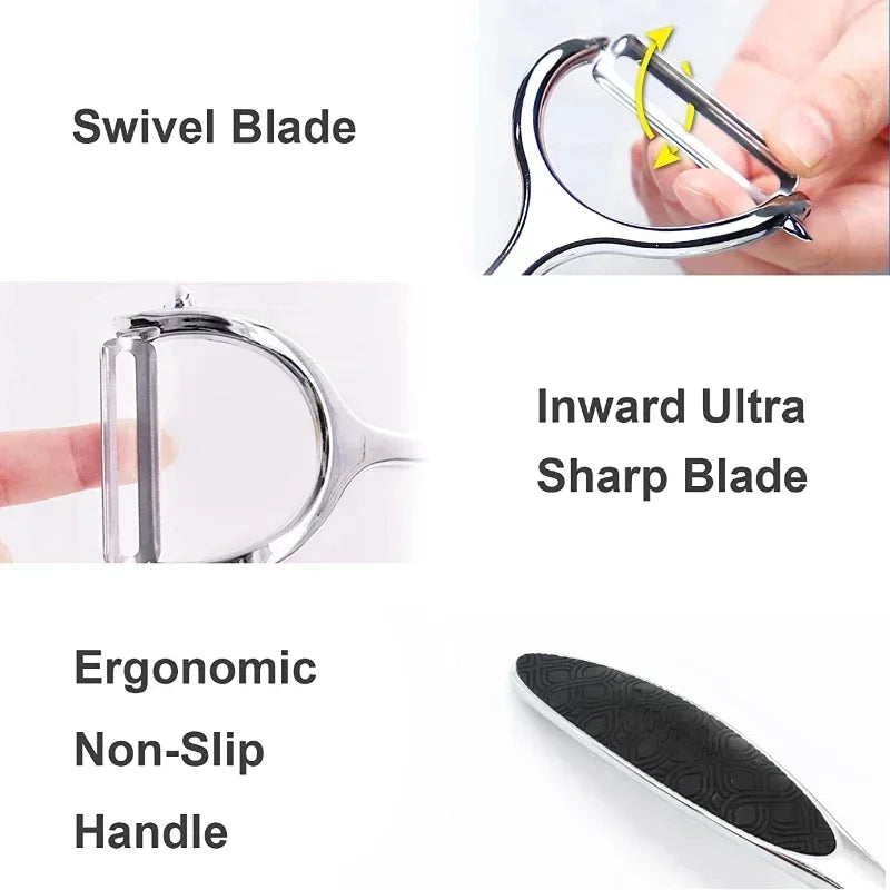 Stainless Steel Vegetable Peeler | Multi-Function Kitchen Tool for Fruits and Vegetables detail view