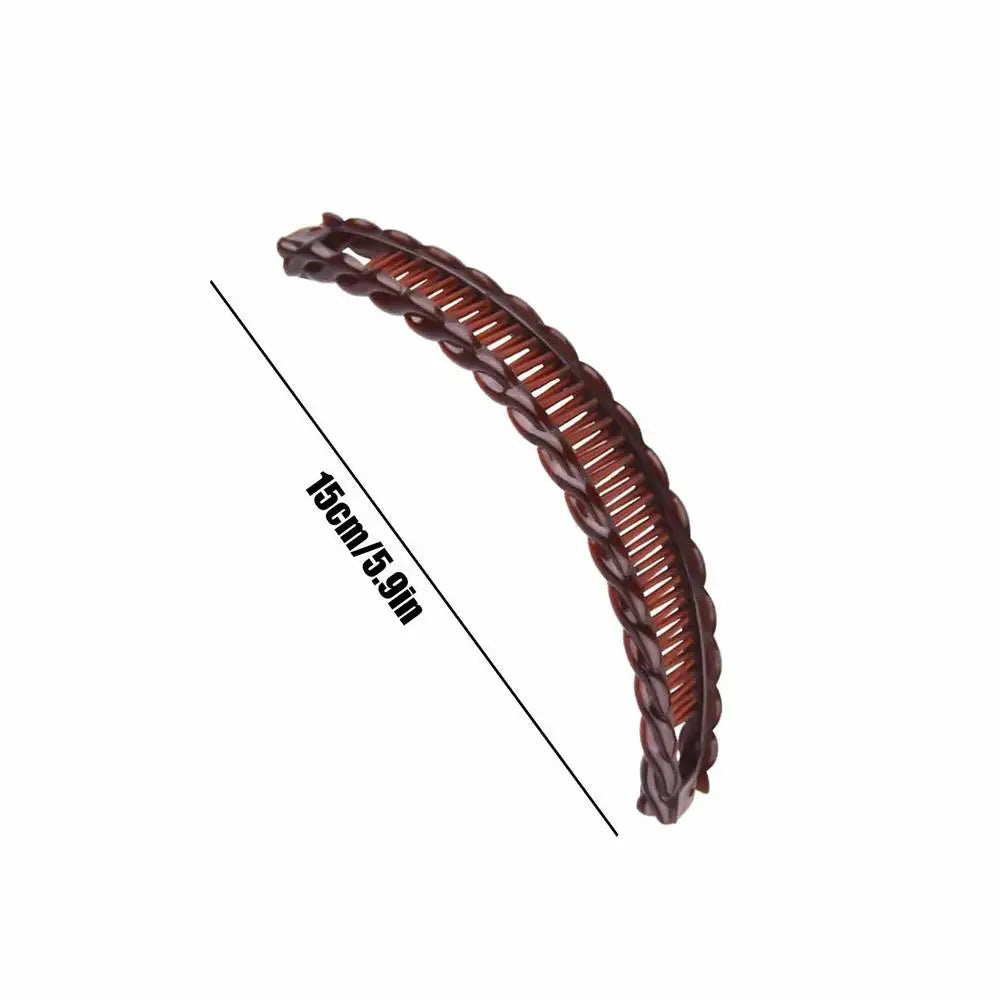 Acrylic Banana Hair Clip Fishtail Ponytail Clip for Women close-up view