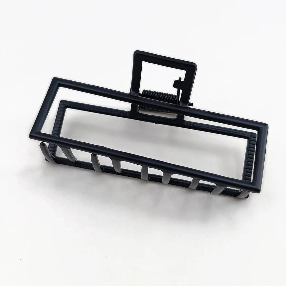 GoldHollow Geometric Hair Clips Metal Hair Claw Cross Hairclip Headband Hairpin Sliver close-up view