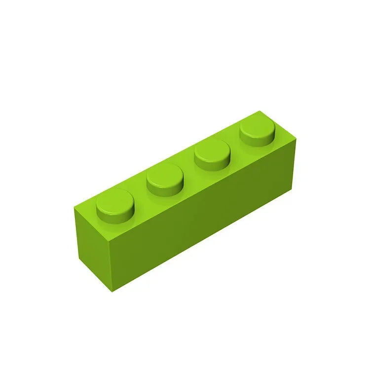 Gobricks GDS-534 Brick 1 x 4 without Bottom Tubes | Compatible Building Block Set additional angle