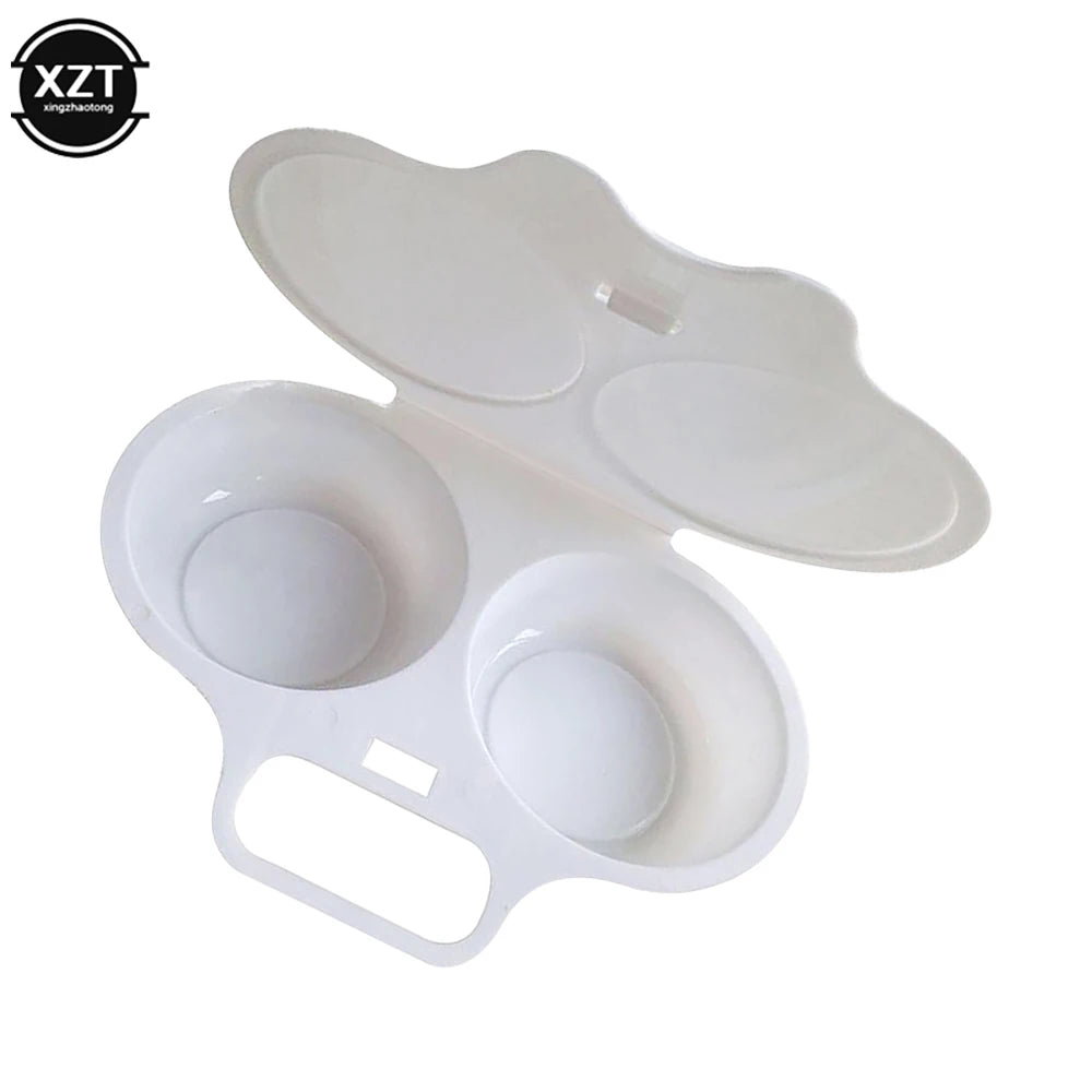 Microwave Egg Steamer | Food Grade Plastic Egg Poacher for Quick Breakfast close-up view