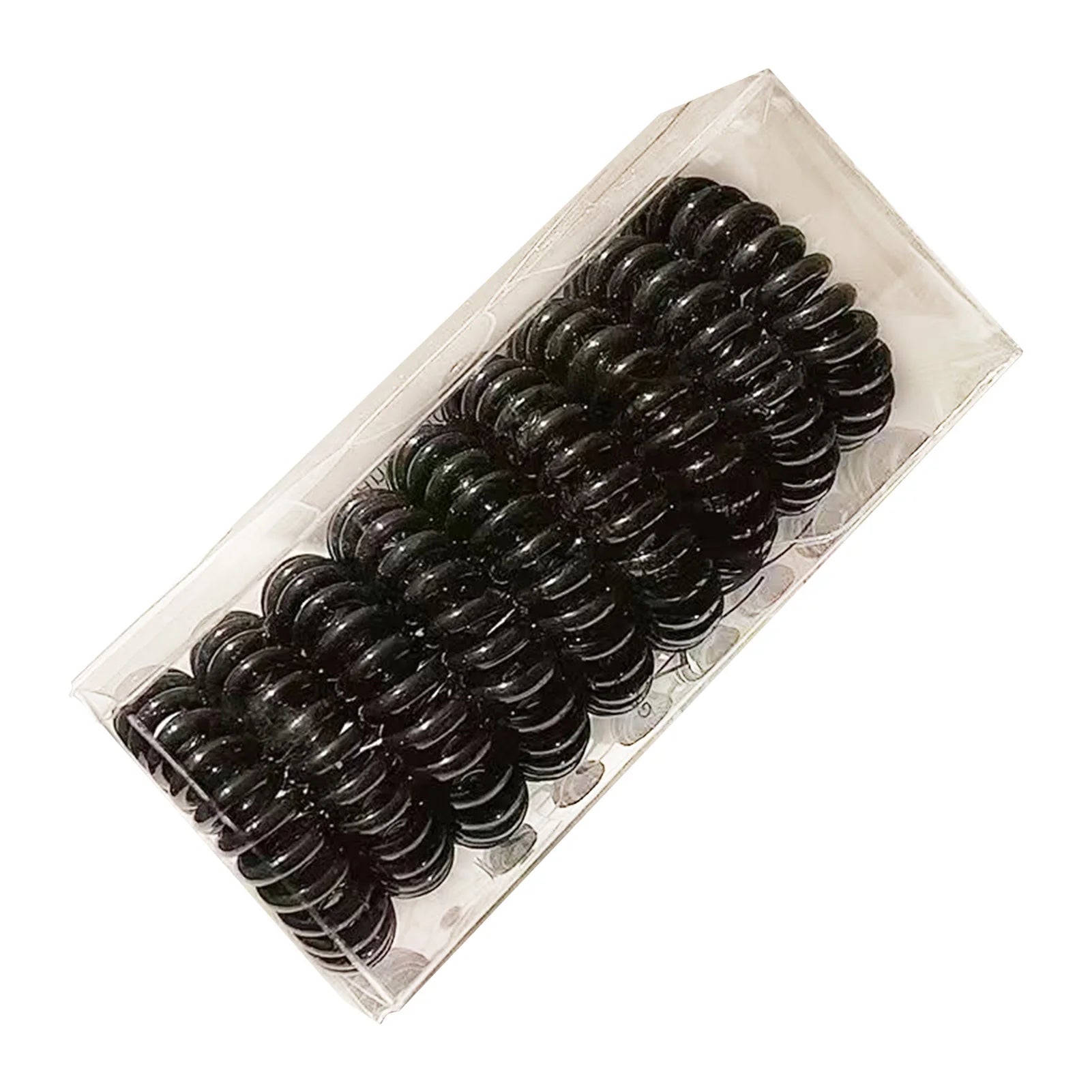 9pcs Telephone Wire Hair Ties Set High Elasticity Hair Ties Non Slip No Crease Hair Band detail view