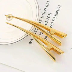 5/10pc Long Metal Hair Clips Horn Clip Hair Clamps Hair Accessories Duck Teeth Hairdressing Salon Tip Clip