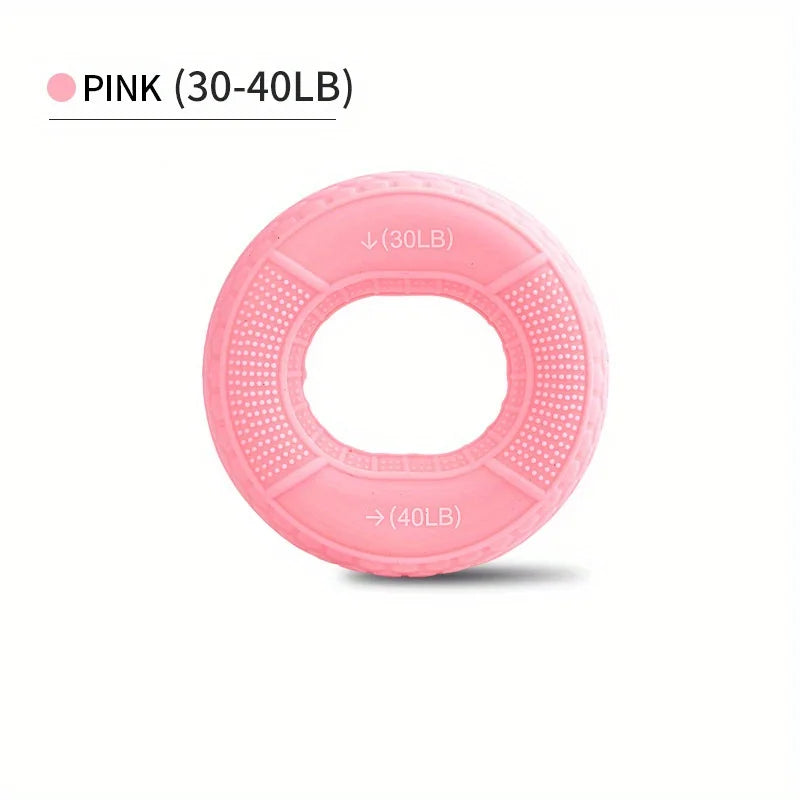 Silicone Hand Grip Ring for Strength Training | Adjustable 20-80LB Carpal Expander lifestyle view