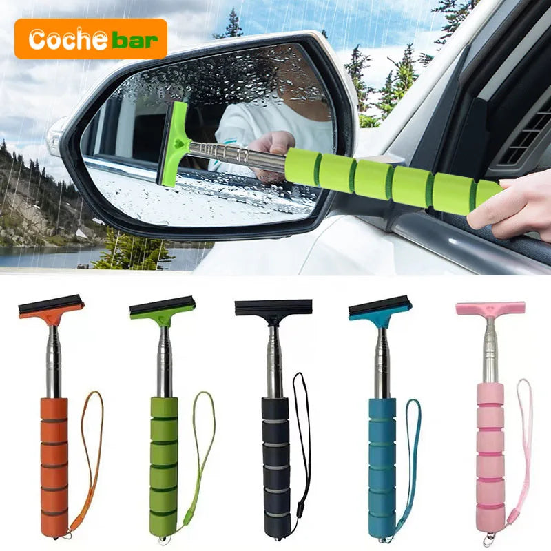 Telescopic Rearview Mirror Wiper Auto Glass Cleaner detail view