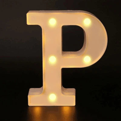 16cm Letter LED Night Light | Alphabet Luminous Decorative Lamp for Party detail view