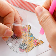 Child Diamond DIY Painting Sticker Set Toys Colorful Cartoon Sticker Handmade Arts Craft detail view