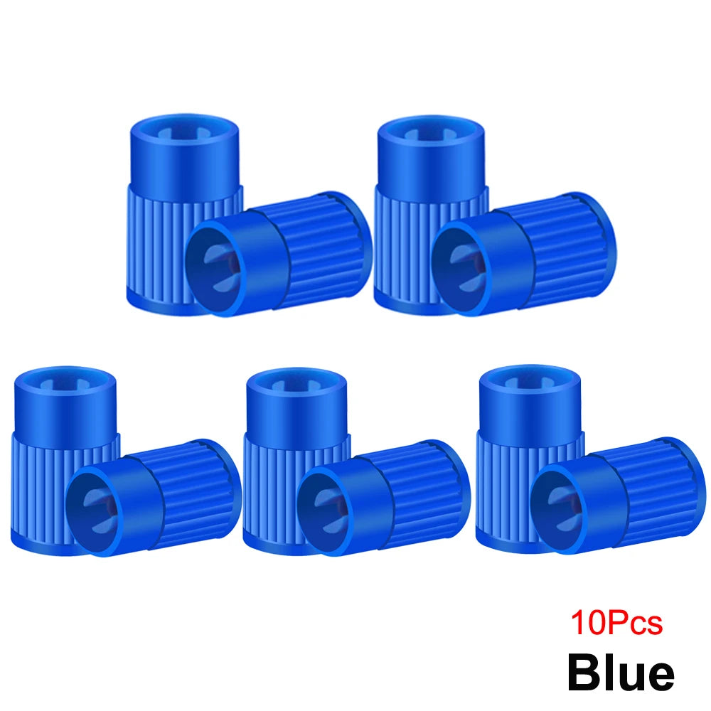 Plastic Tire Valve Caps Built-in Valve Core Remover Tool Universal Stem Covers for Ca alternate view
