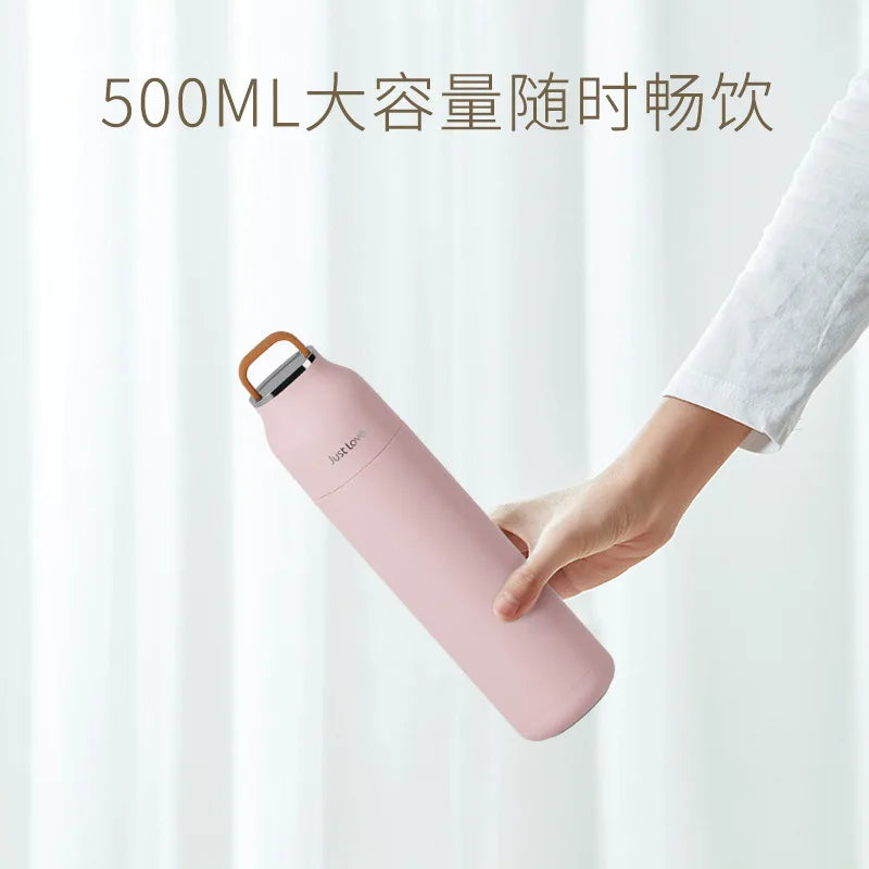 Creative 500ML Double-Use Thermos Cup Portable Outdoor Sports Tumbler close-up view
